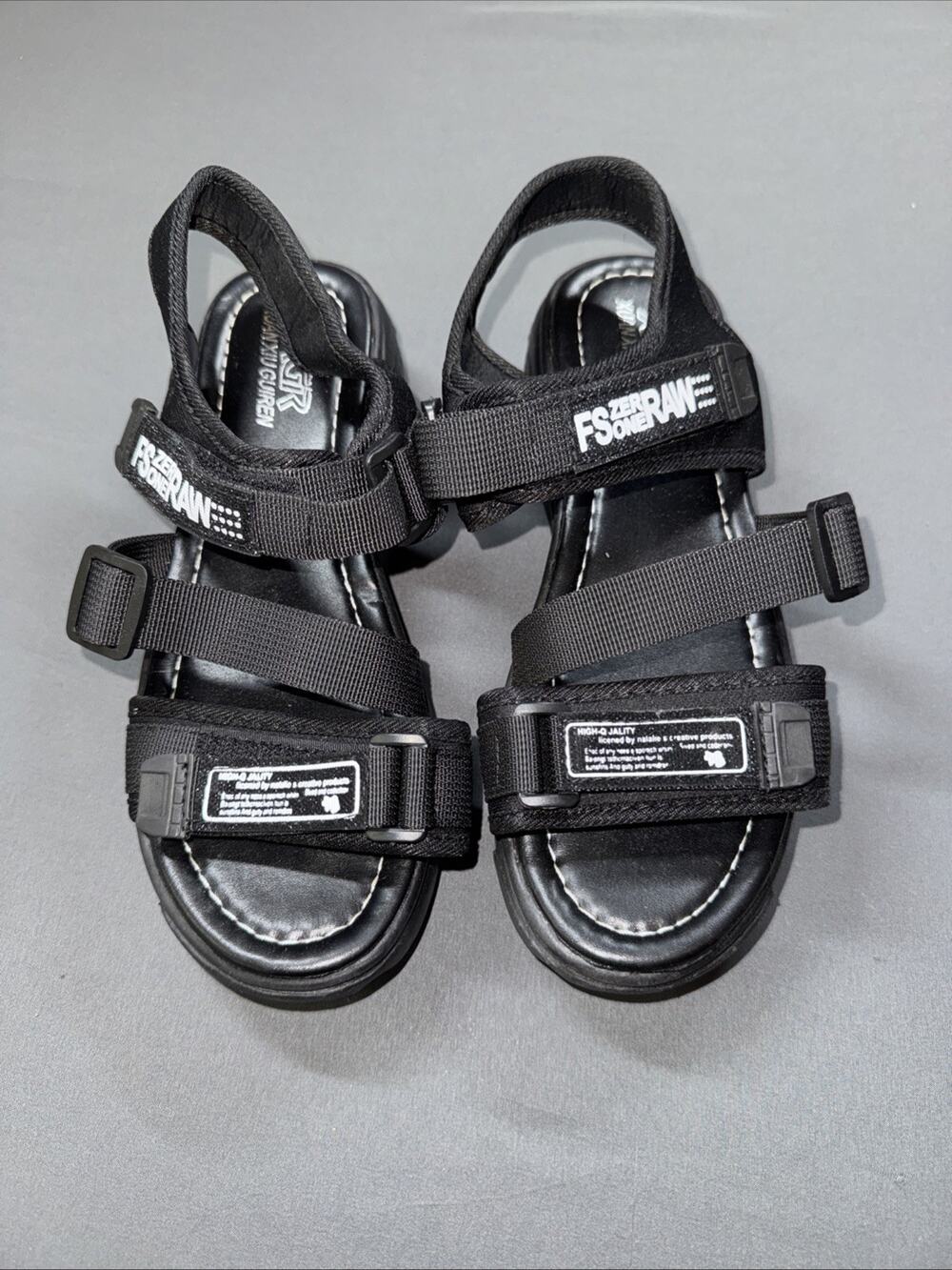 Y2k Chunky Platform Sandals Strappy By FS Zerone Raw Braztz Sandals 38 US 7.5